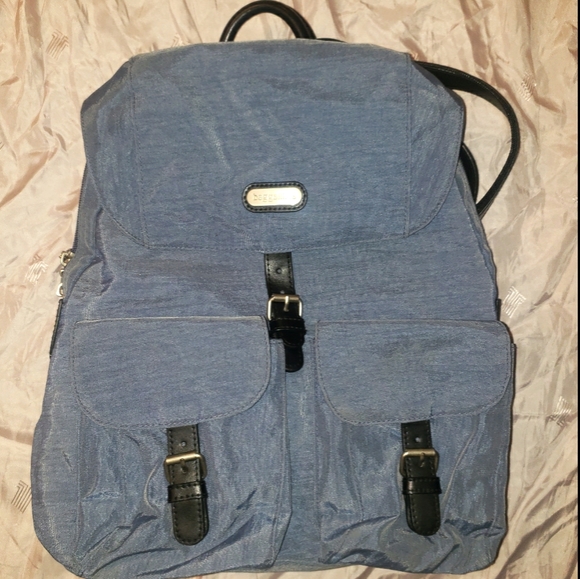 Baggallini Handbags - Baggallini backpack/crossbody blue gray